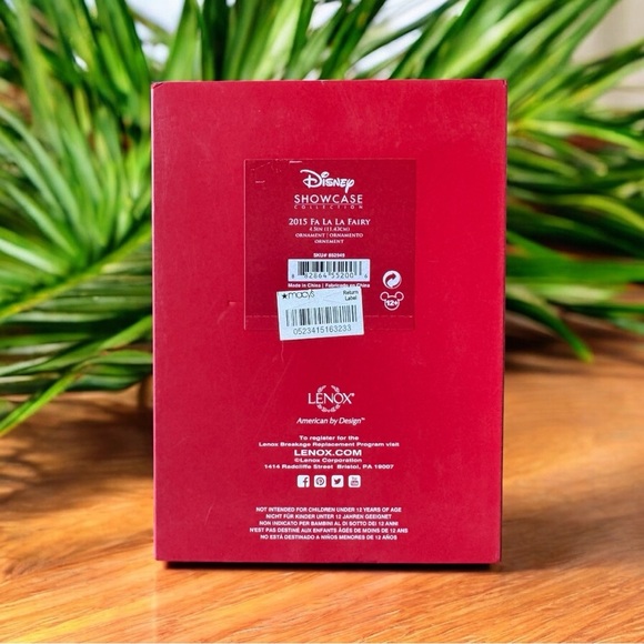 Lenox 2015 Disney Showcase Tinker Bell “Fa La La La Fairy” Ornament Original Box - Picture 2 of 13
